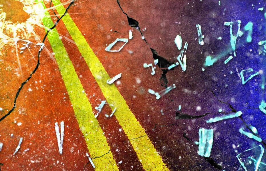 The representative said that the car hit the building, but no one was seriously injured.