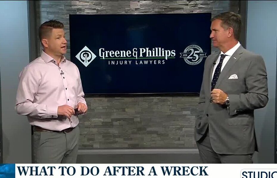 When you’ve been in a car wreck, it can feel like your world has been turned upside down. Even minor wrecks can be overwhelming. David Greene of Greene & Phillips Injury Lawyers joined us on Studio10 to provide guidance on what steps to take following an accident.