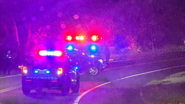 A portion of Granby Road is closed Tuesday morning due to a three-car accident.