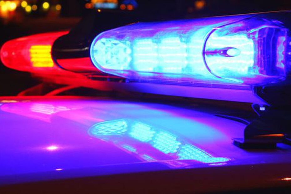 A car moving from one side of West Street to the other resulted in a construction worker being struck, news reports said Thursday.