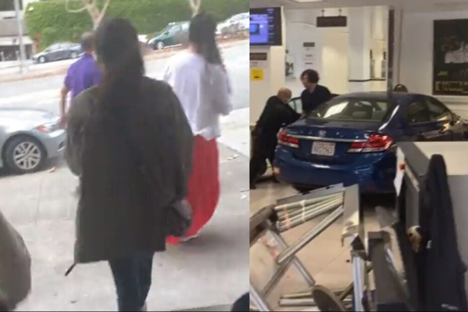 US police shot dead a driver whose car crashed into the Chinese consulate in San Francisco on Monday.